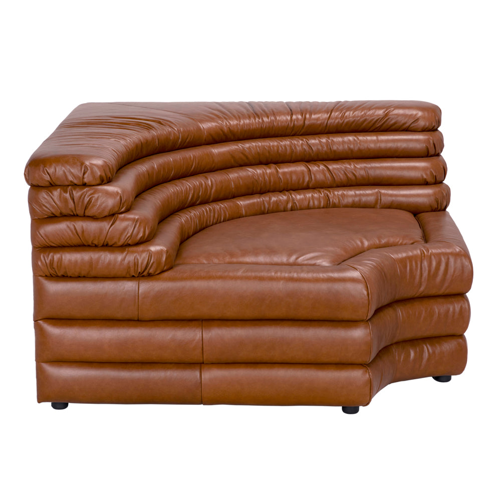 Sectionals: Parts Bandera Sofa, Sc, Roche Tan Leather