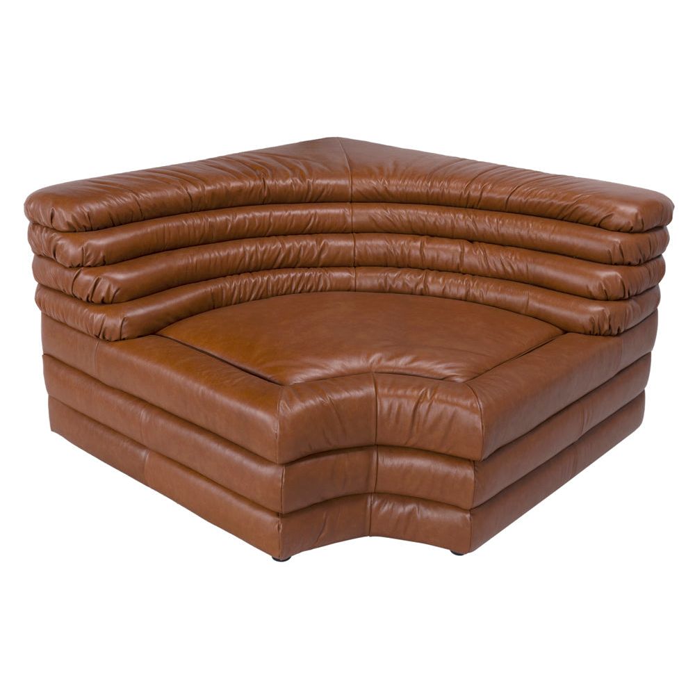 Sectionals: Parts Bandera Sofa, Sc, Roche Tan Leather