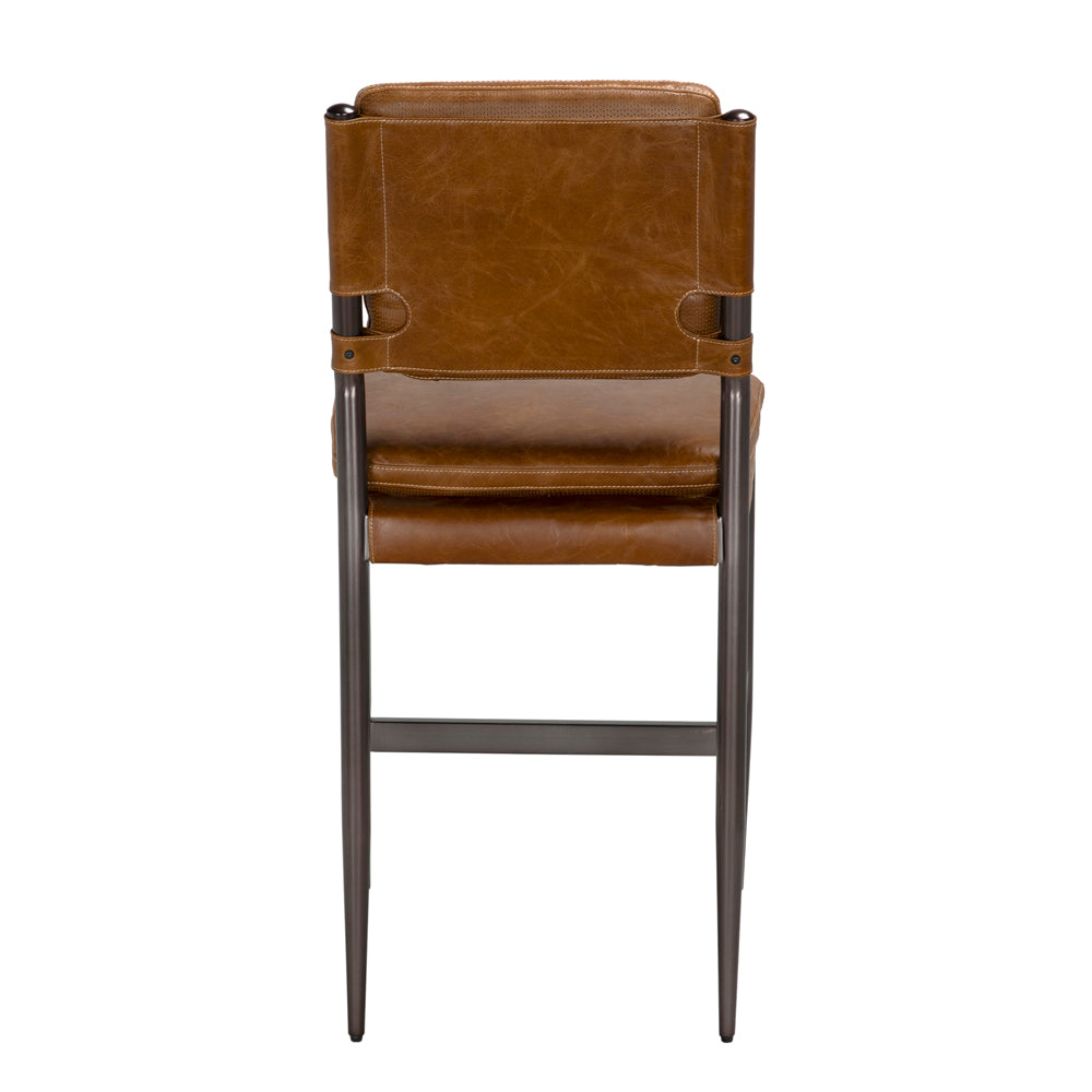 Bar & Counter Stools Wooster Counter Chair, Cuba Brown Leather