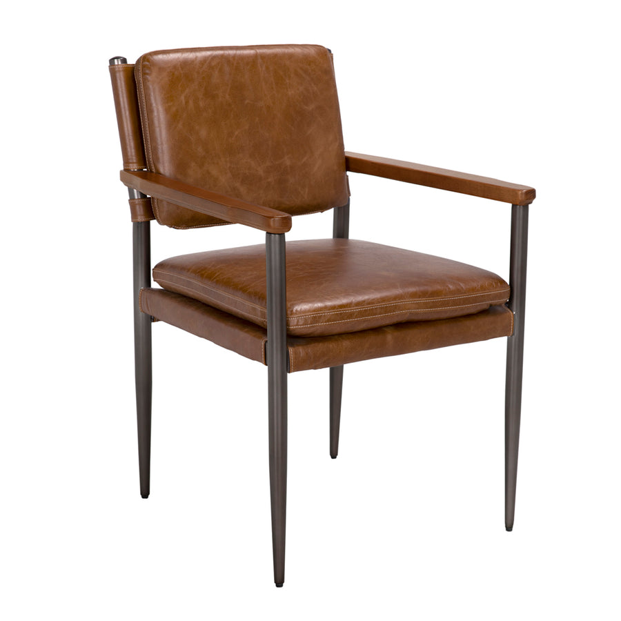 Dining Chairs Wooster Dining Chair with Arms, Brown