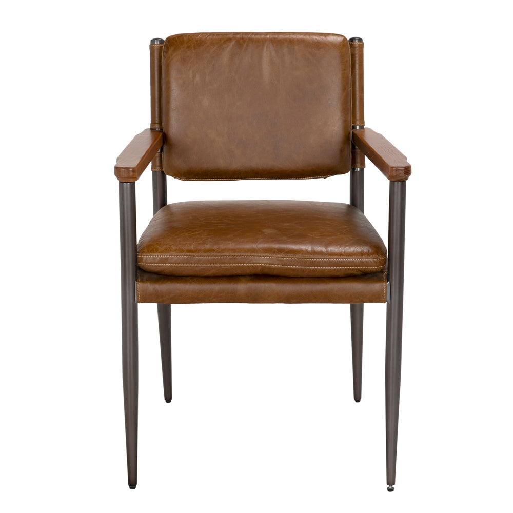 Dining Chairs Wooster Dining Chair with Arms, Brown