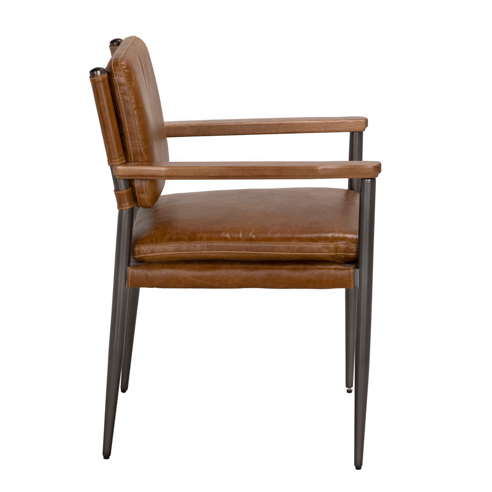 Dining Chairs Wooster Dining Chair with Arms, Brown