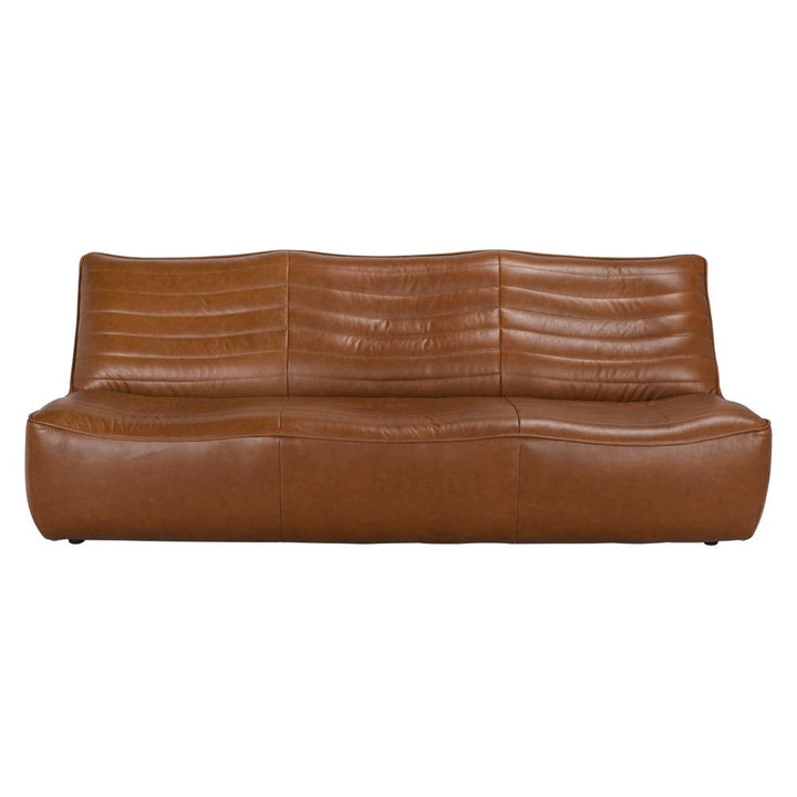 Sofas Mcclain 3 Seater, Roche Tan Leather