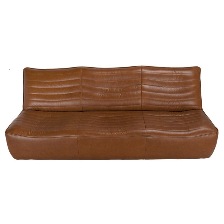 Sofas Mcclain 3 Seater, Roche Tan Leather