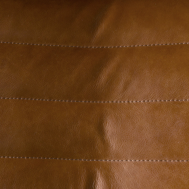 Mcclain Swivel Single Sofa, Roche Tan Leather