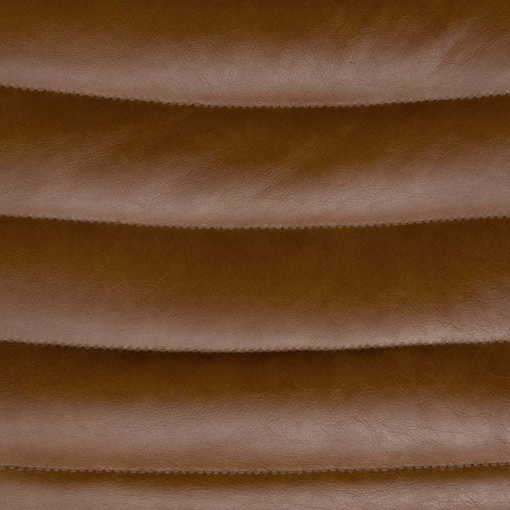 Mcclain Swivel Single Sofa, Roche Tan Leather