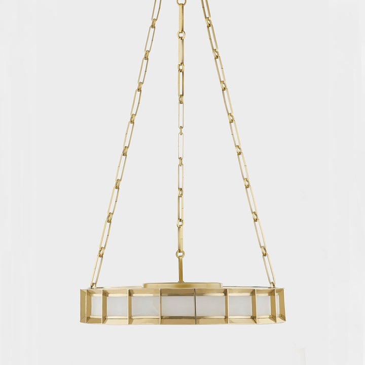 Leda Chandelier - Vintage Brass 19.75in