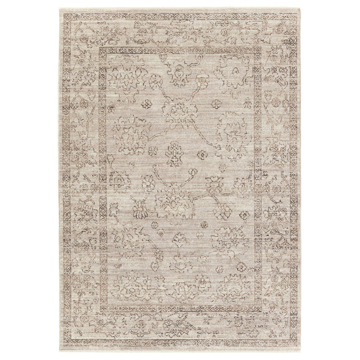 Vibe by Jaipur Living Camille Floral Gray/ Brown Runner Rug (2'6"X8')