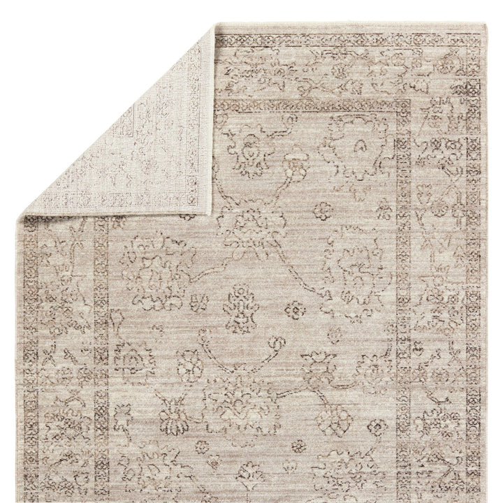 Vibe by Jaipur Living Camille Floral Gray/ Brown Runner Rug (2'6"X8')