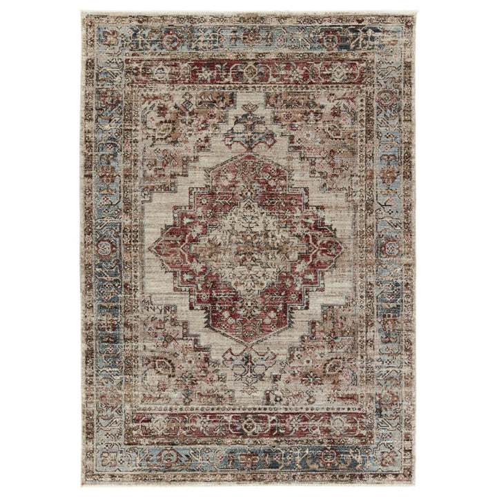 Vibe by Jaipur Living Emory Medallion Red/ Blue Area Rug (10'X14')