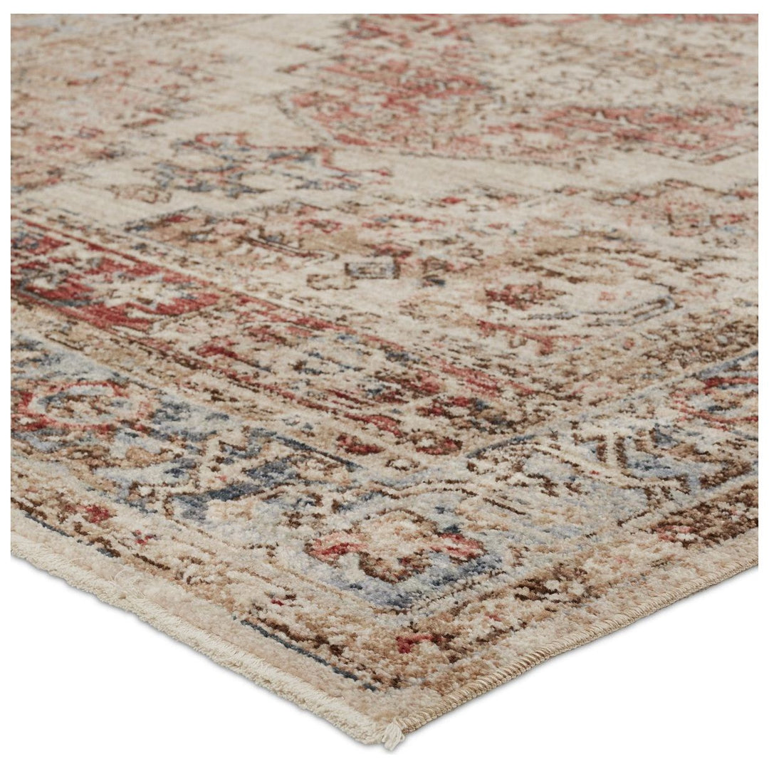 Vibe by Jaipur Living Emory Medallion Red/ Blue Area Rug (4'X5'2")