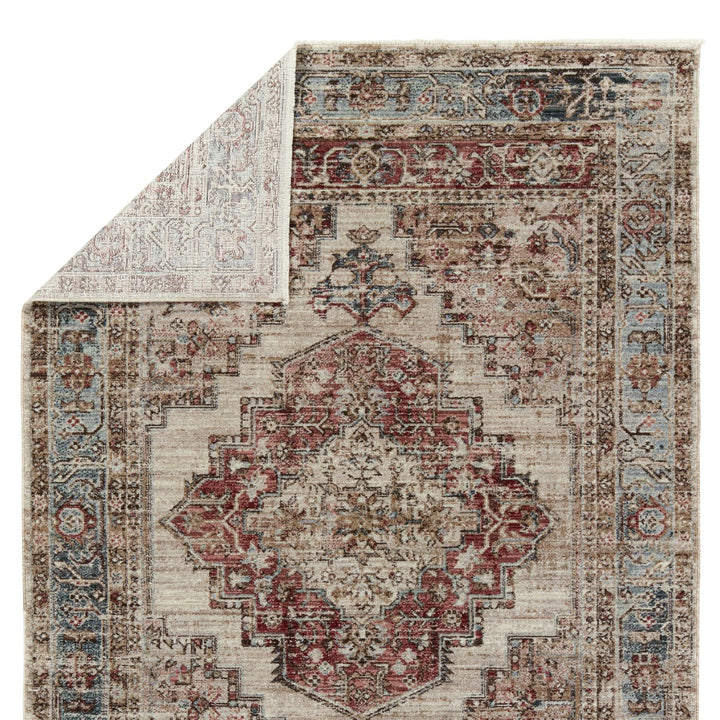 Vibe by Jaipur Living Emory Medallion Red/ Blue Area Rug (8'X10')