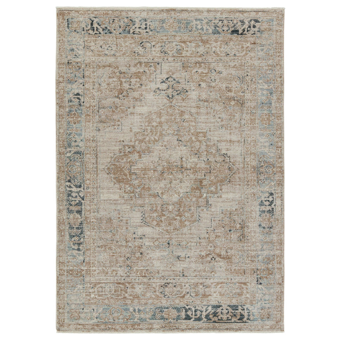 Vibe by Jaipur Living Emory Medallion Taupe/ Tan Runner Rug (2'6"X8')