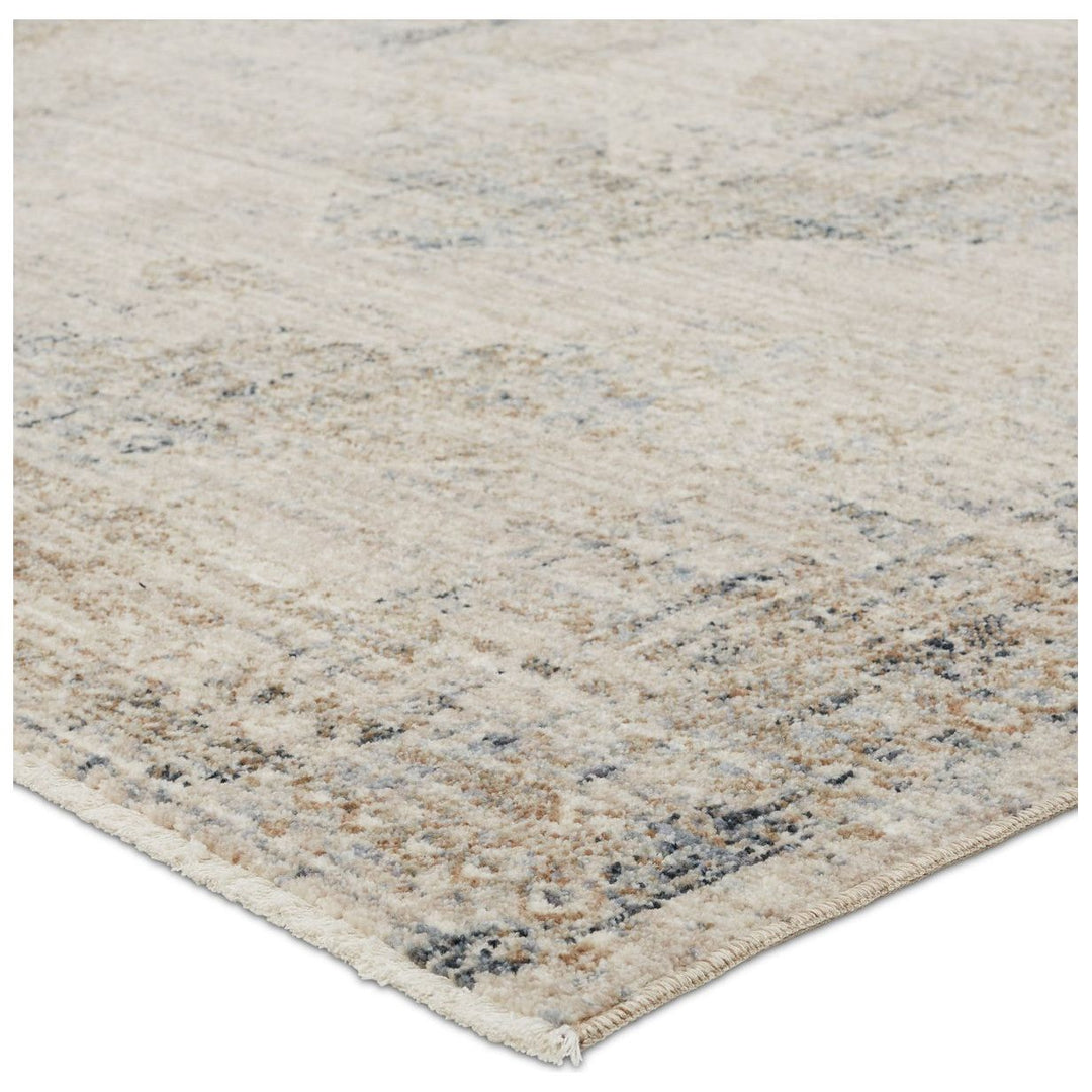 Vibe by Jaipur Living Emory Medallion Taupe/ Blue Area Rug (9'6"X12'6")