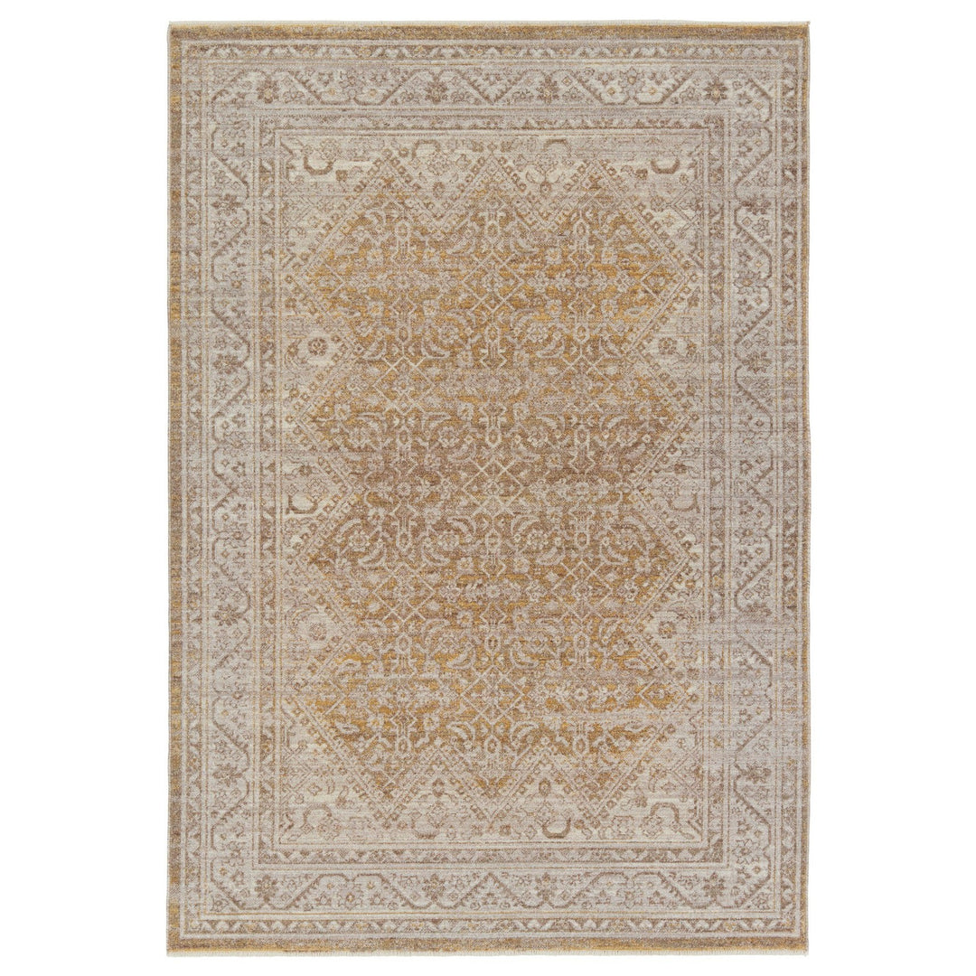 Vibe by Jaipur Living Harriet Medallion Gold/ Light Gray Area Rug (4'X5'2")