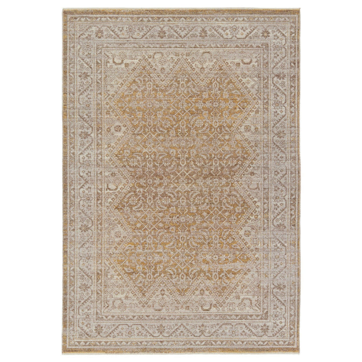 Vibe by Jaipur Living Harriet Medallion Gold/ Light Gray Area Rug (4'X5'2")