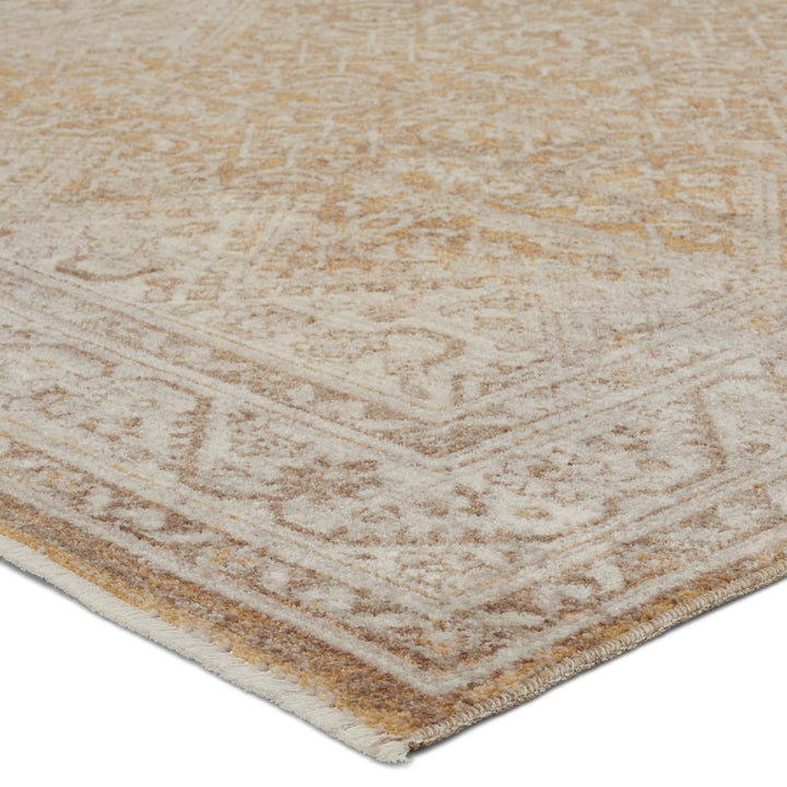 Vibe by Jaipur Living Harriet Medallion Gold/ Light Gray Area Rug (5'X7'6")