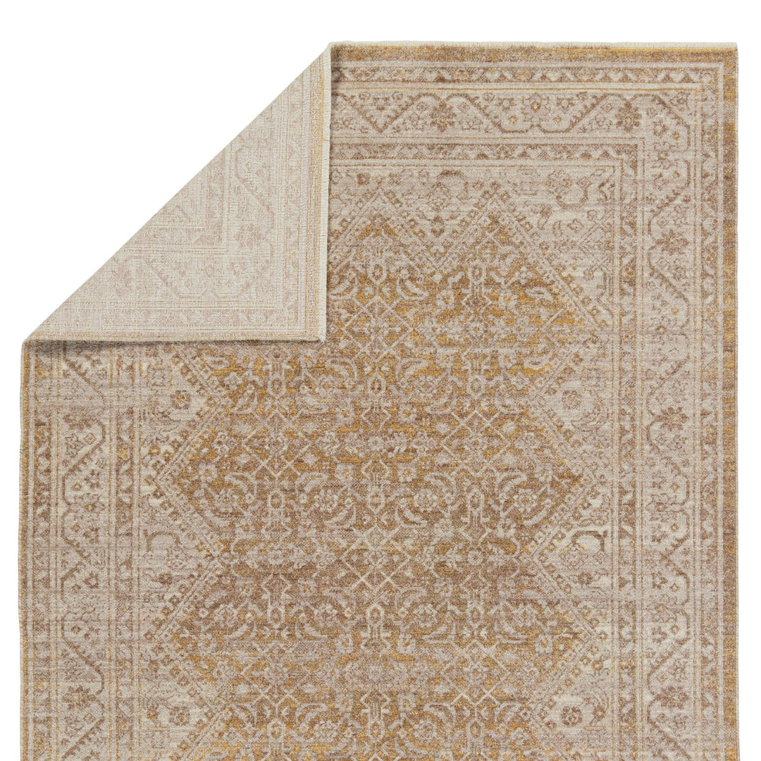 Vibe by Jaipur Living Harriet Medallion Gold/ Light Gray Area Rug (4'X5'2")