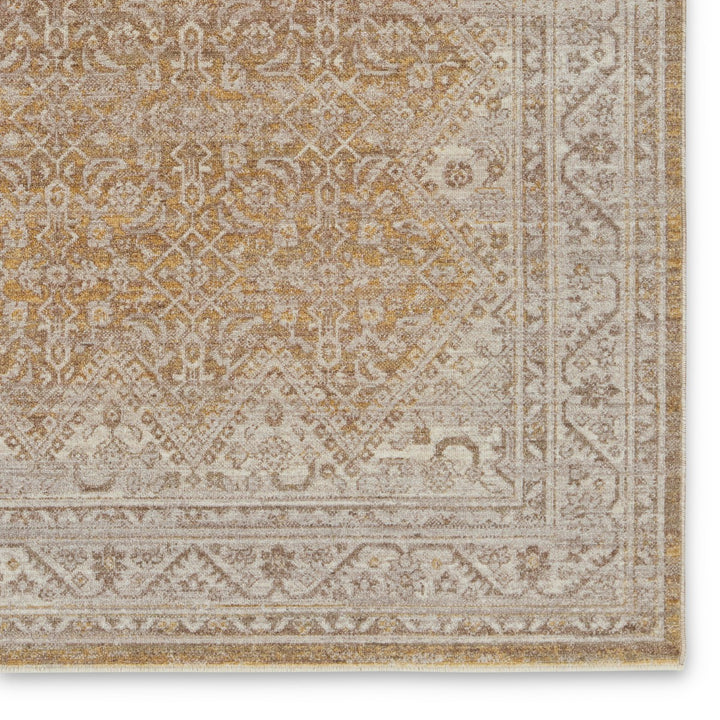 Vibe by Jaipur Living Harriet Medallion Gold/ Light Gray Area Rug (4'X5'2")