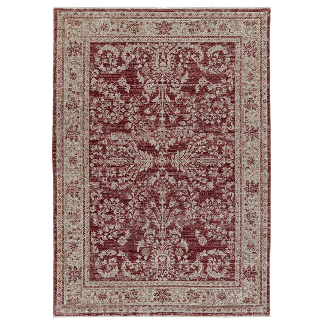 Vibe by Jaipur Living Katarina Floral Red/ Light Gray Runner Rug (2'6"X8')