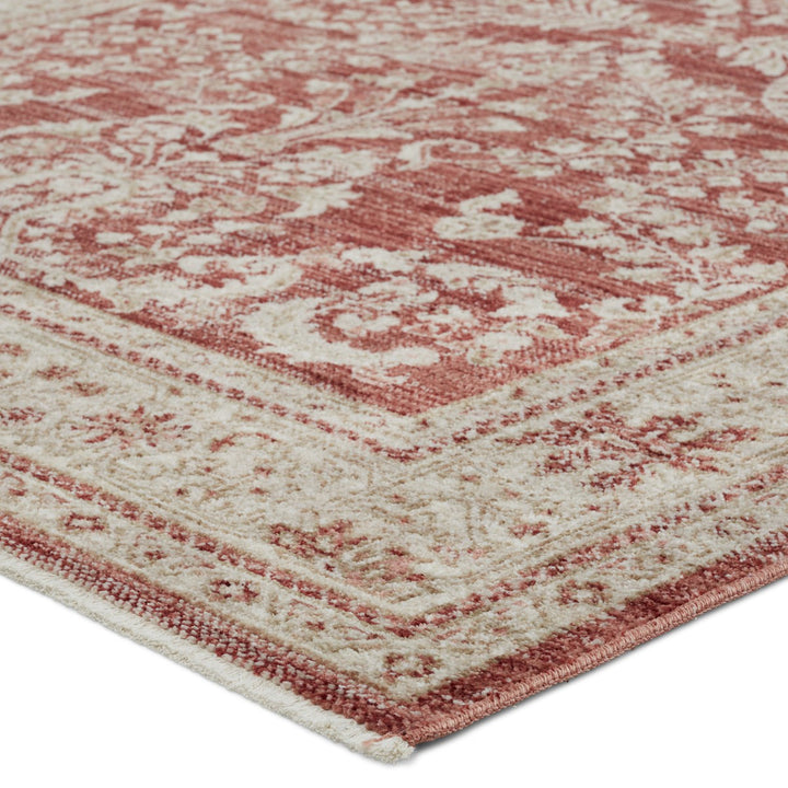 Vibe by Jaipur Living Katarina Floral Red/ Light Gray Runner Rug (2'6"X8')