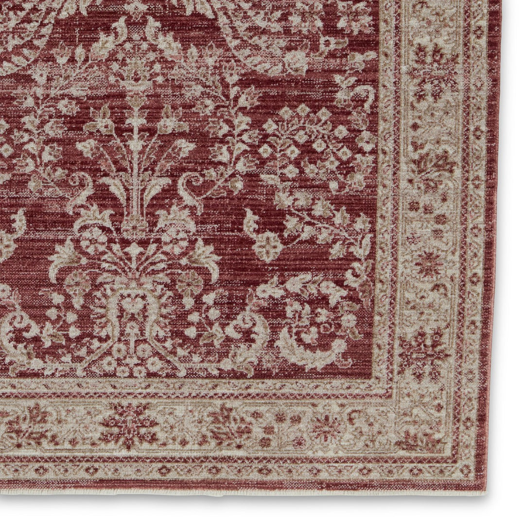 Vibe by Jaipur Living Katarina Floral Red/ Light Gray Runner Rug (2'6"X8')