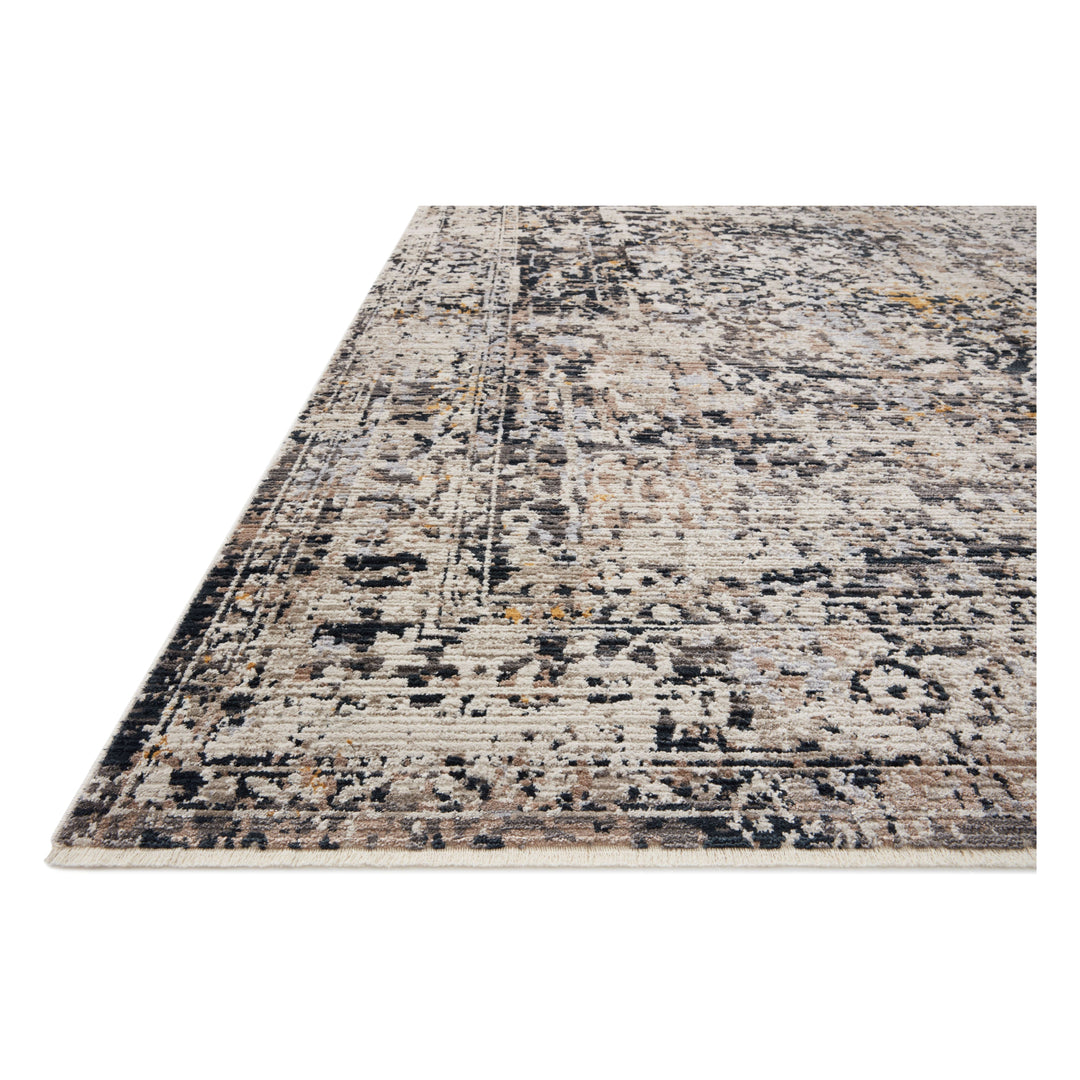 Loloi Leigh Charcoal / Taupe 18" x 18" Sample Rug