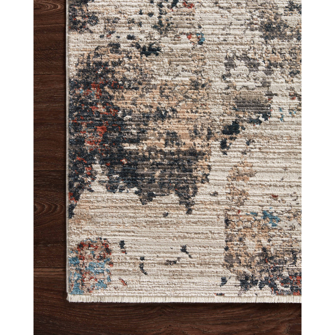 Loloi Leigh Ivory / Charcoal 5'-3" x 7'-6" Area Rug