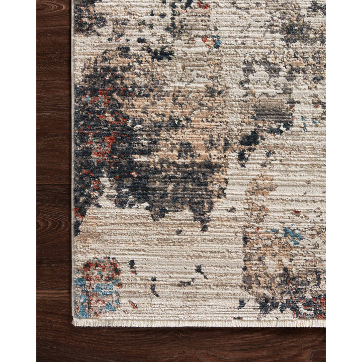 Loloi Leigh Ivory / Charcoal 18" x 18" Sample Rug