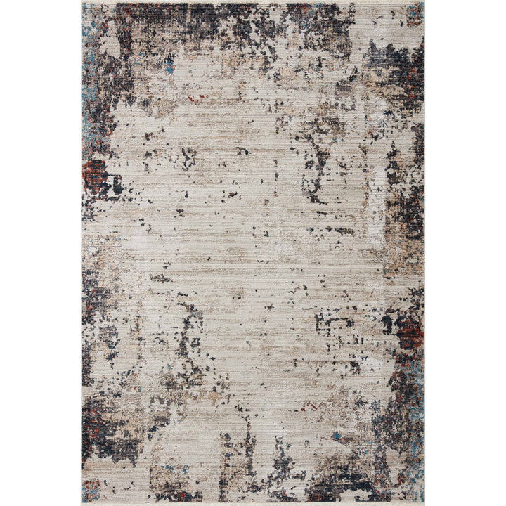 Loloi Leigh Ivory / Charcoal 6'-7" x 9'-6" Area Rug