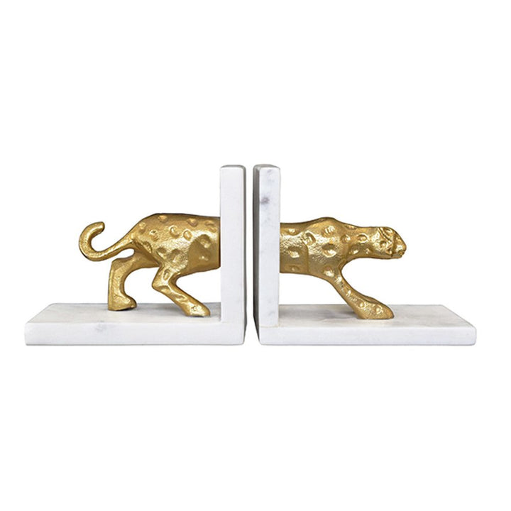 Decorative Objects Leon White Marble Bookends