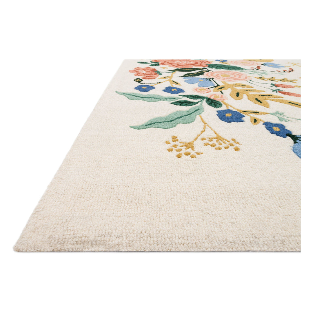 Rifle Paper Co. x Loloi Les Fleurs Ivory / Multi 2'-6" x 7'-6" Runner Rug