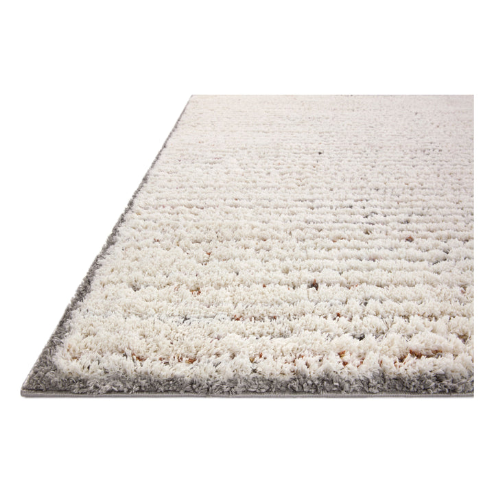 Loloi Levitt Shag Ivory / Multi 4'-0" x 6'-0" Accent Rug