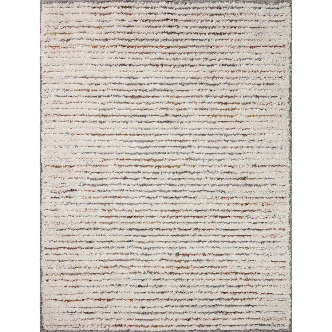 Loloi Levitt Shag Ivory / Multi 2'-3" x 4'-0" Accent Rug