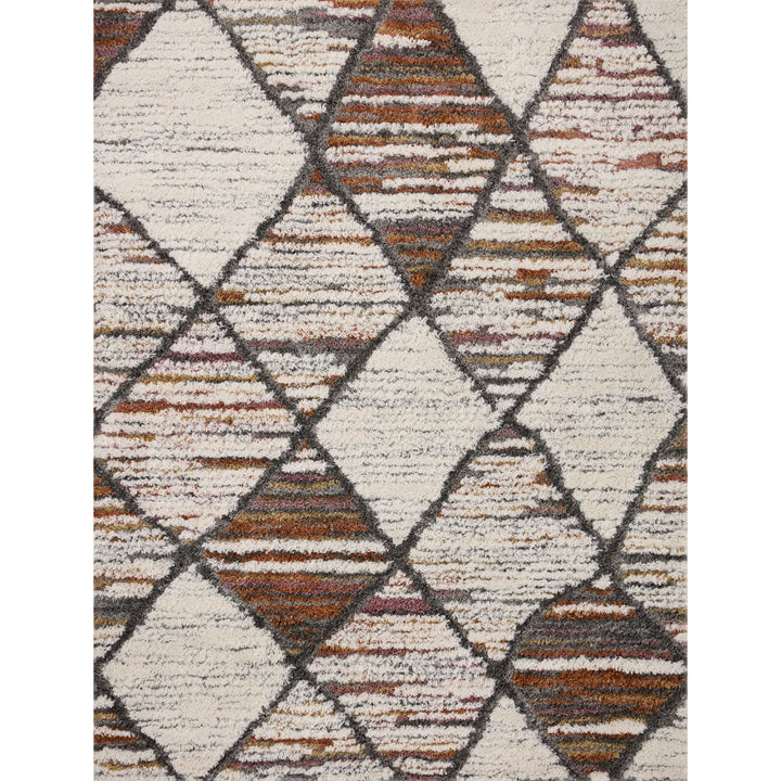 Loloi Levitt Shag Ivory / Fiesta 4'-0" x 6'-0" Accent Rug