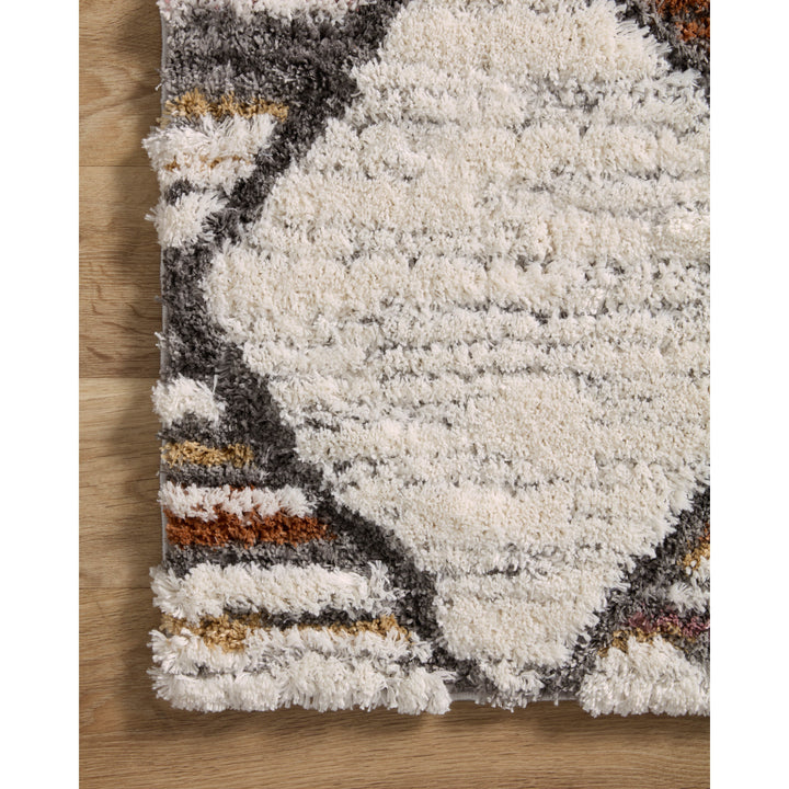 Loloi Levitt Shag Ivory / Fiesta 4'-0" x 6'-0" Accent Rug