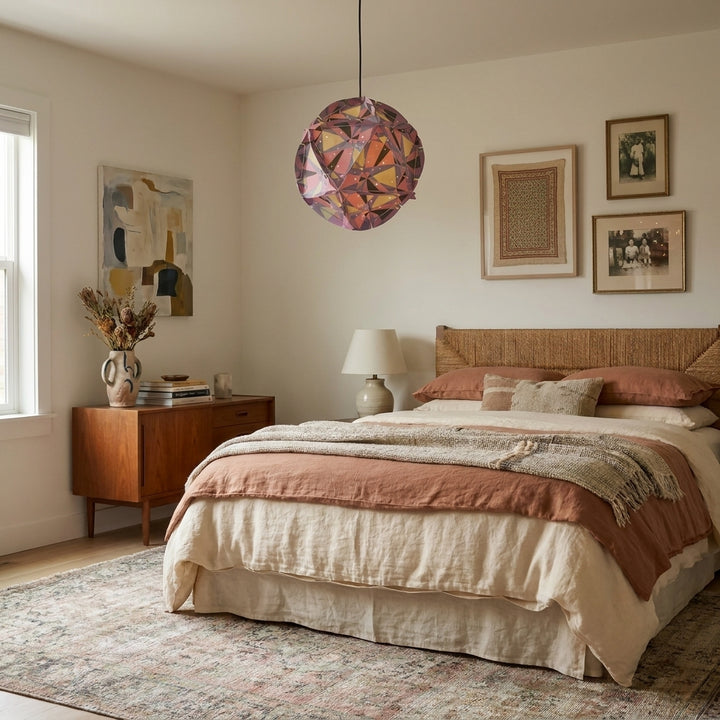 Zahra Cut Pink Pendant Lamp
