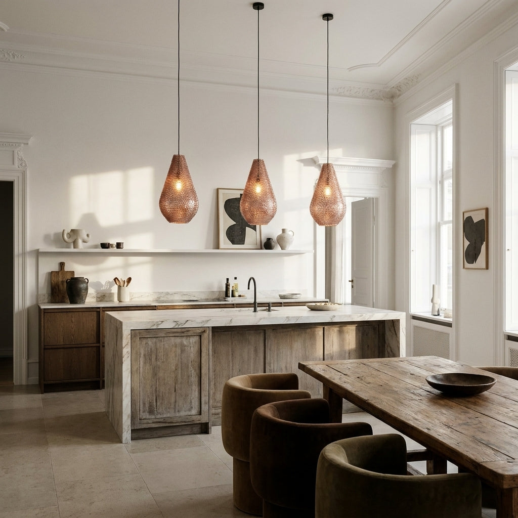Miz Hammered Copper Pendant Lamp