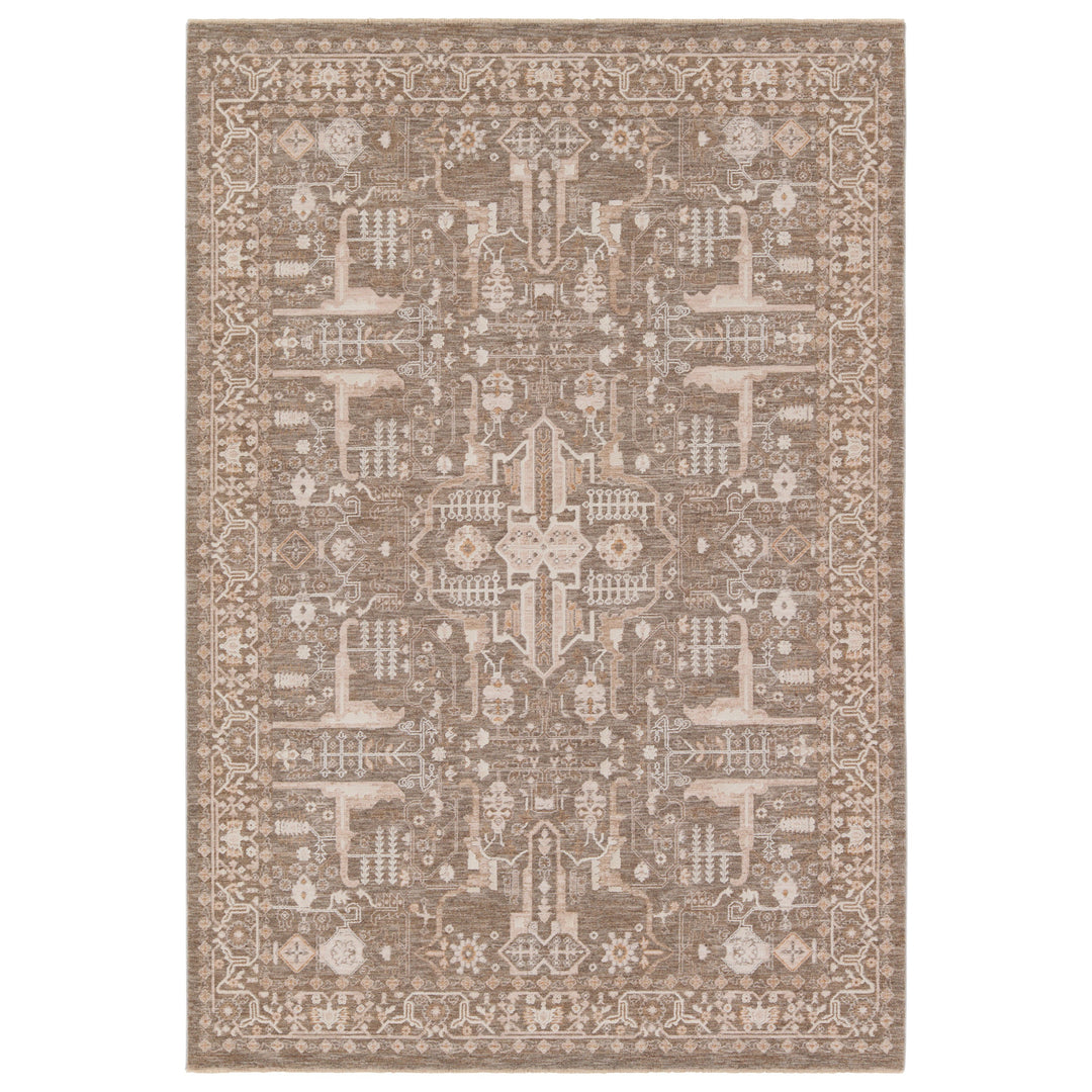 Jaipur Living Lechmere Medallion Taupe/Cream Runner Rug (3'X10')