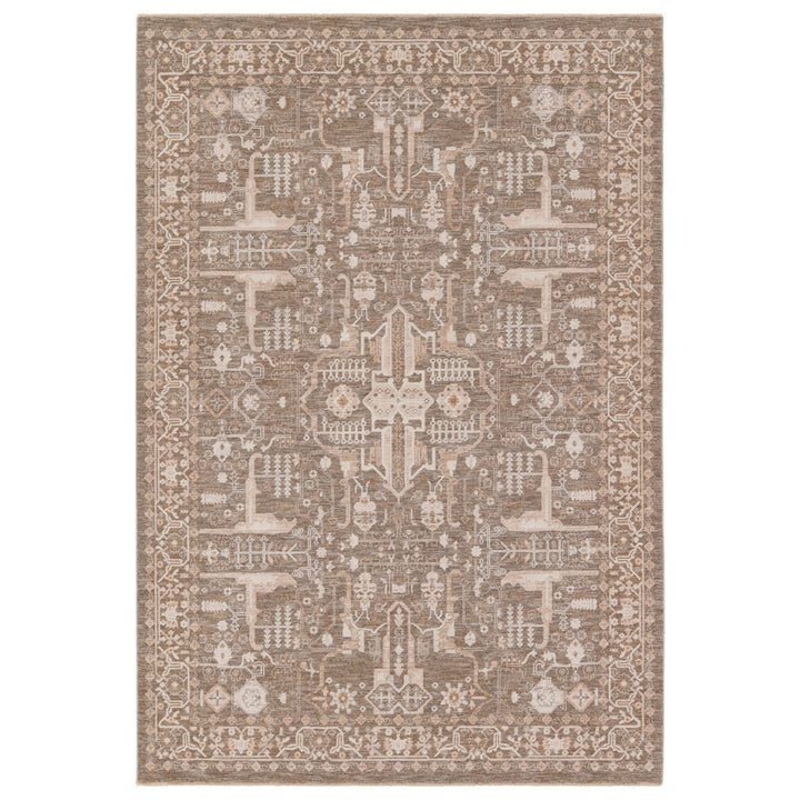 Jaipur Living Lechmere Medallion Taupe/Cream Runner Rug (3'X10')