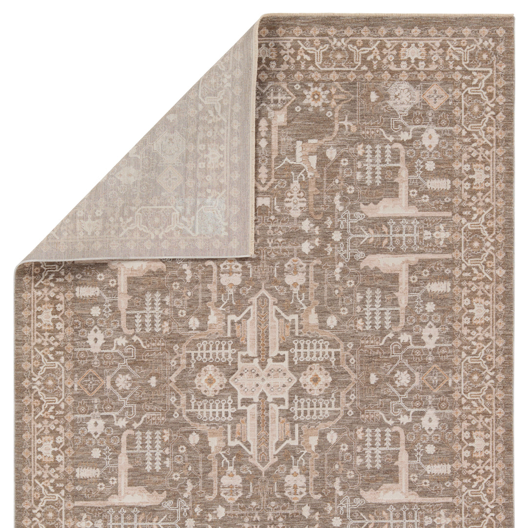 Jaipur Living Lechmere Medallion Taupe/Cream Runner Rug (3'X10')