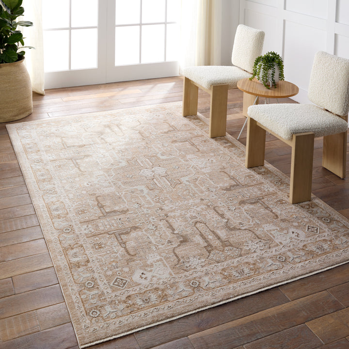 Jaipur Living Lechmere Medallion Beige/Cream Runner Rug (3'X10')