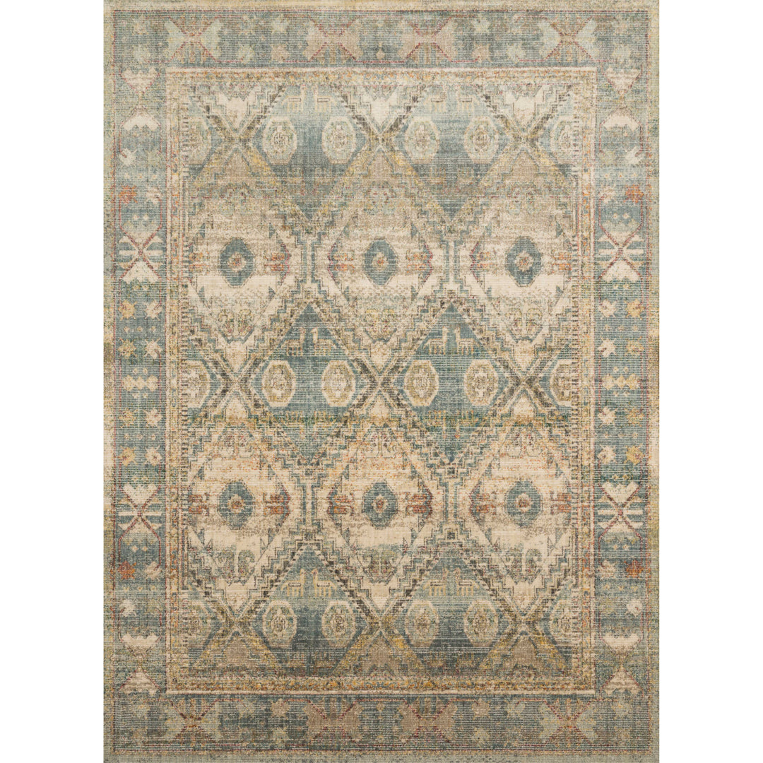 Magnolia Home By Joanna Gaines x Loloi Linnea Natural / Sky 7'-10" x 10'-10" Area Rug