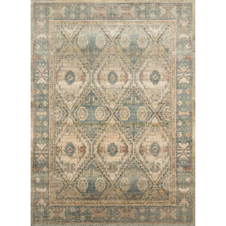 Magnolia Home By Joanna Gaines x Loloi Linnea Natural / Sky 7'-10" x 10'-10" Area Rug