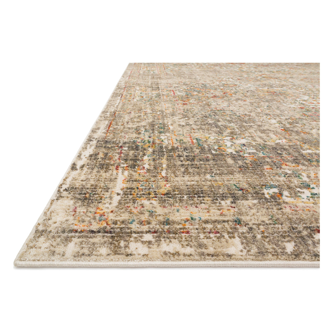 Magnolia Home By Joanna Gaines x Loloi Linnea Multi / Taupe 18" x 18" Sample Rug