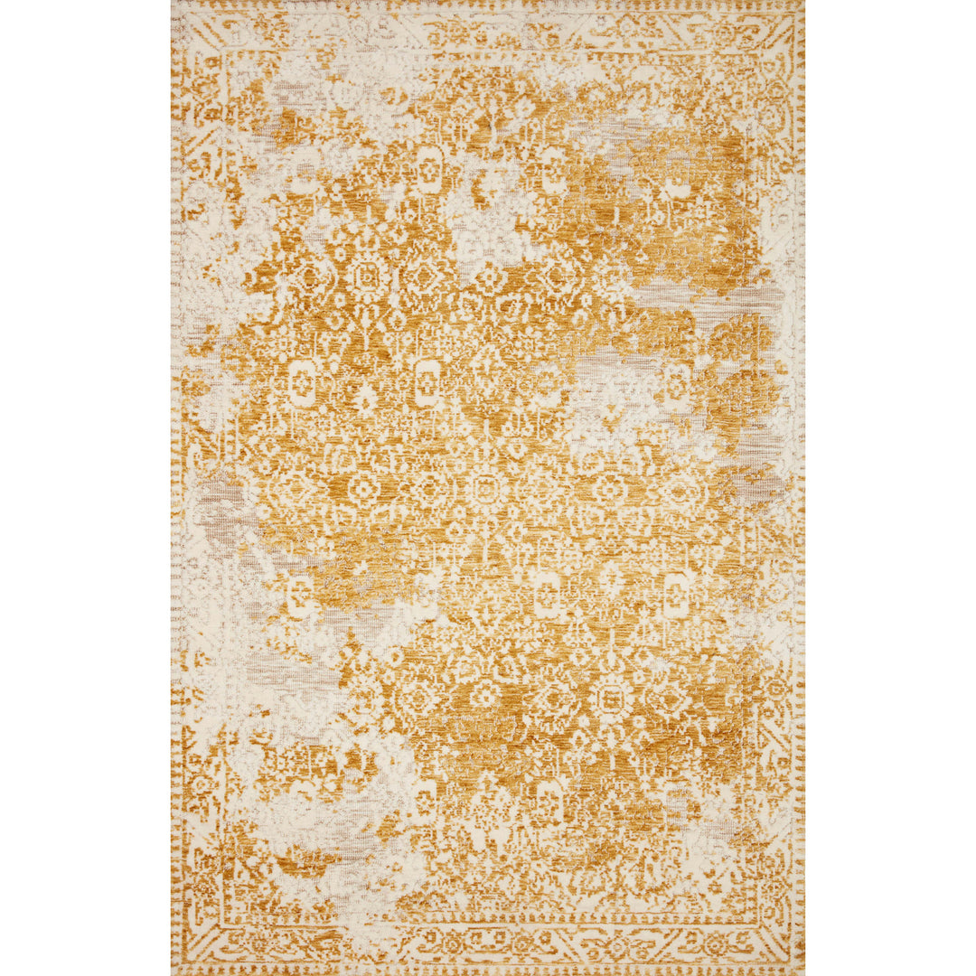 Magnolia Home By Joanna Gaines x Loloi Lindsay Gold / Antique White 7'-9" x 9'-9" Area Rug