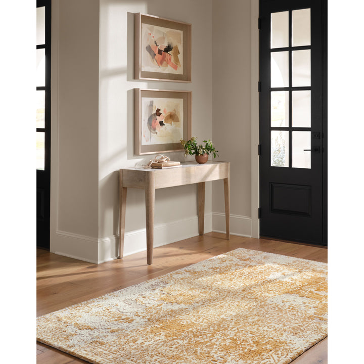 Magnolia Home By Joanna Gaines x Loloi Lindsay Gold / Antique White 7'-9" x 9'-9" Area Rug