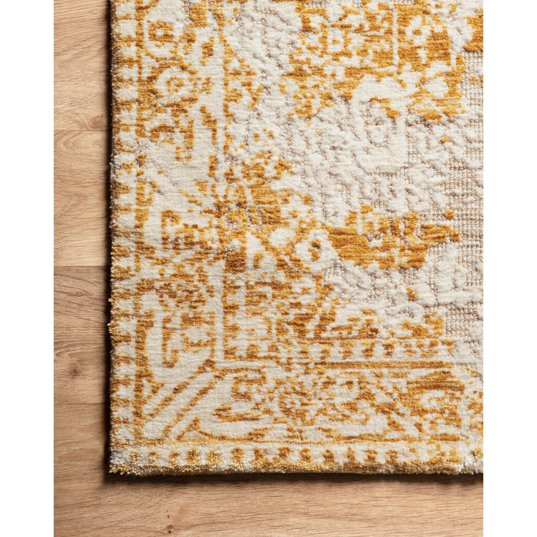 Magnolia Home By Joanna Gaines x Loloi Lindsay Gold / Antique White 7'-9" x 9'-9" Area Rug