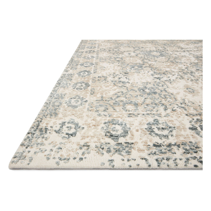 Magnolia Home By Joanna Gaines x Loloi Lindsay Antique White / Aqua 9'-3" x 13' Area Rug