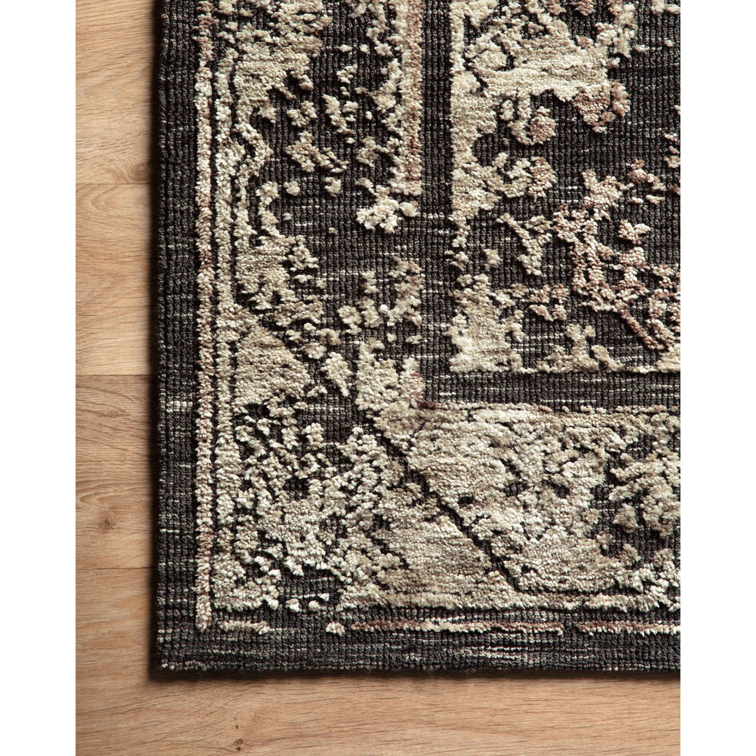 Magnolia Home By Joanna Gaines x Loloi Lindsay Charcoal / Beige 18" x 18" Sample Rug